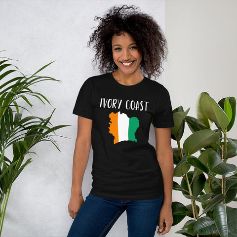 Short-Sleeve Unisex T-Shirt-IVORY COAST