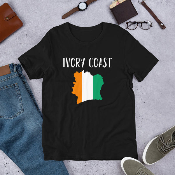 Short-Sleeve Unisex T-Shirt-IVORY COAST