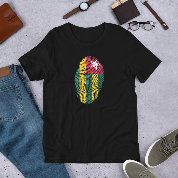 Short-Sleeve Unisex T-Shirt-TOGO Flag Fingerprint